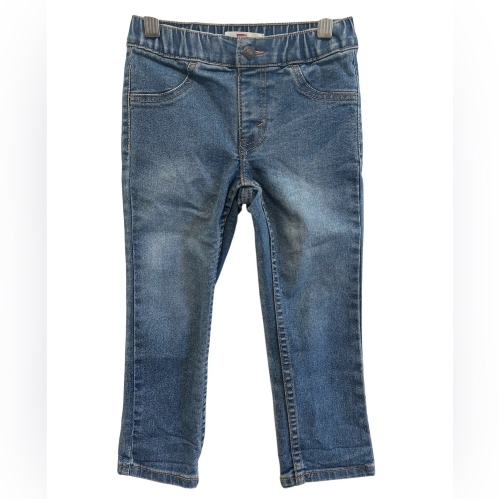 Levi’s Kids Unisex Elastic Waist Pull On Jeans | Size 4T